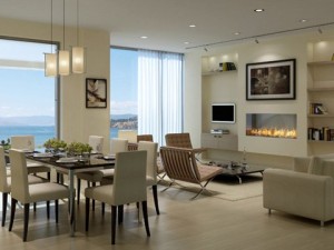photorealistic living  dining room 052 3D Модель