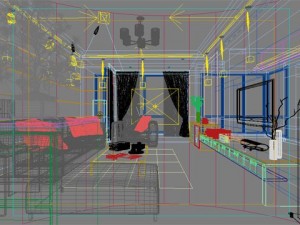 photorealistic living room 053 Modello 3D