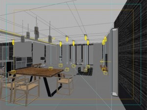 photorealistic living  dining room 054 Modelo 3D