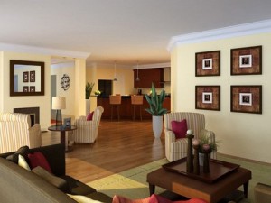 living  dining room  kitchen 058 Modello 3D