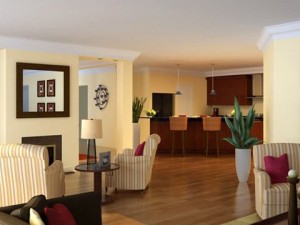 living  dining room  kitchen 058 Modello 3D