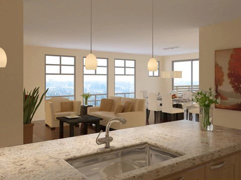 living  dining room  kitchen 059 3D Model .c4d .max .obj .3ds .fbx .stl .blend 