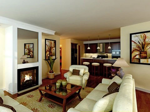 living room  kitchen 060 3D Model .c4d .max .obj .3ds .fbx .stl .blend 