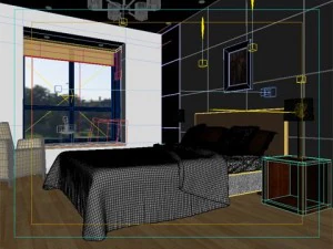 photorealistic bedroom 025 3D Model