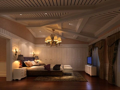 photorealistic bedroom 028 3D Model .c4d .max .obj .3ds .fbx .stl .blend