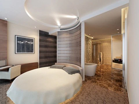 photorealistic bedroom 030 3D Model .c4d .max .obj .3ds .fbx .stl .blend