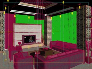 photorealistic living room 061 Model 3D
