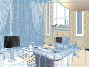 photorealistic living room 062 3D मॉडल