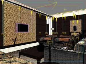 photorealistic living room 064 3D 模型