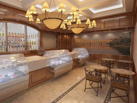bakery shop interior 3D Model .c4d .max .obj .3ds .fbx .stl .blend