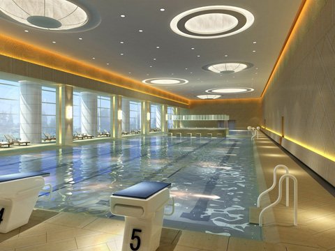 indoor pool natatorium 3D मॉडल .c4d .max .obj .3ds .fbx .stl .blend 