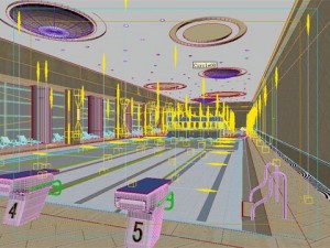 indoor pool natatorium 3D मॉडल