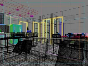 photorealistic living  dining room 065 3D Model