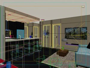 dining  living room  kitchen 067 3D Model