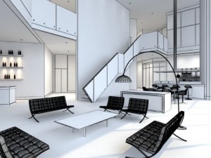 photorealistic living  dining room 068 3Dモデル