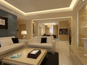 photorealistic living  dining room 070 3D Model