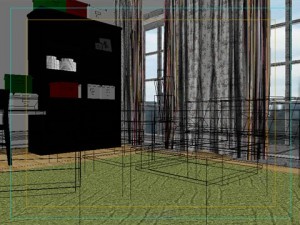 photorealistic living  dining room 073 Modelo 3D