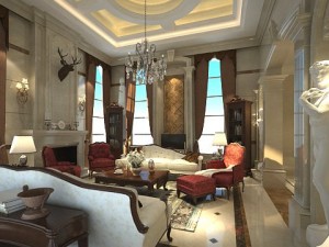 photorealistic living room 074 3D-Modell