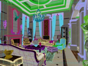 photorealistic living room 074 Modèle 3D