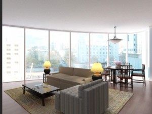 photorealistic living  dining room 075 3D-Modell
