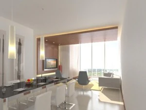 sala de jantar fotorrealista 076 Modelo 3D