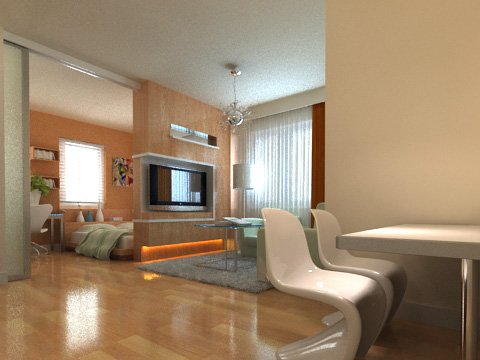 bedroom  living  dining room 079 3Dモデル .c4d .max .obj .3ds .fbx .stl .blend 