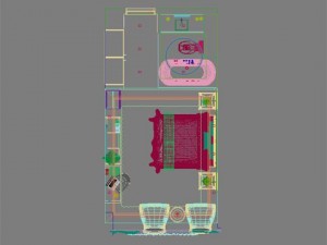 hotel room or bedroom 006 3Dモデル