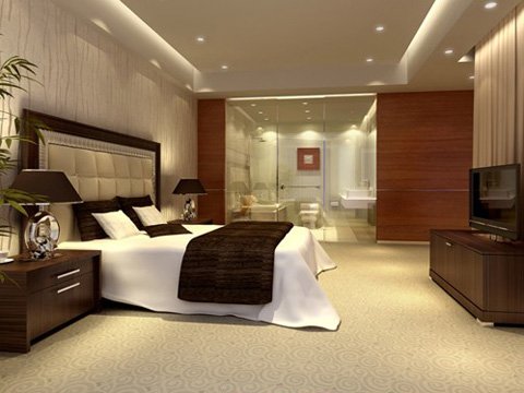 hotel room or bedroom 007 Modello 3D .c4d .max .obj .3ds .fbx .stl .blend 