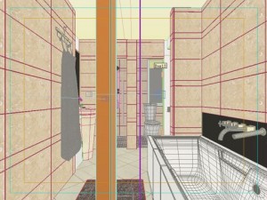 hotel room or bedroom 008 Modello 3D