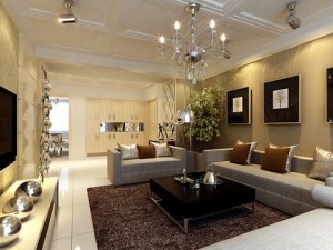photorealistic living room 081 3D-Modell