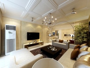 photorealistic living room 081 3D Model