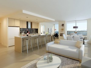 photorealistic kitchen living  dining room 082 3D-Modell