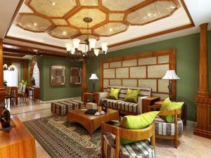 photorealistic living  dining room 083 Modelo 3D