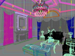 photorealistic living room 086 3D 모델