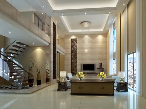 photorealistic living room 088 3D Model .c4d .max .obj .3ds .fbx .stl .blend 