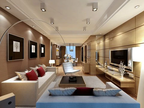 photorealistic living  dining room 089 3D Model .c4d .max .obj .3ds .fbx .stl .blend 