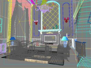 photorealistic living room 093 3D Model