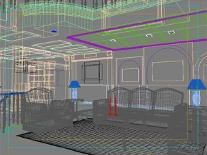 photorealistic living room 094 3D 模型