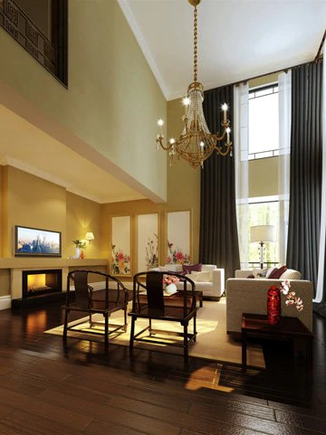 photorealistic kitchen living dining room 095 3D Model .c4d .max .obj .3ds .fbx .stl .blend