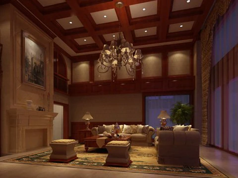 photorealistic living room 096 3D Model .c4d .max .obj .3ds .fbx .stl .blend 