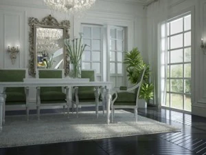photorealistic dining  living room 097 3D Model