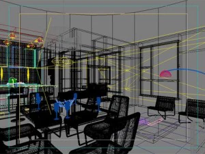 photorealistic dining  living room 100 3D Model