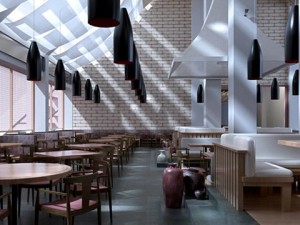 photorealistic restaurant scene 11 3D-Modell