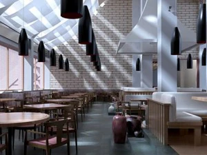 escena fotorrealista del restaurante 11 Modelo 3D