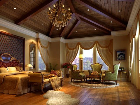 photorealistic bedroom 031 3D Model .c4d .max .obj .3ds .fbx .stl .blend 