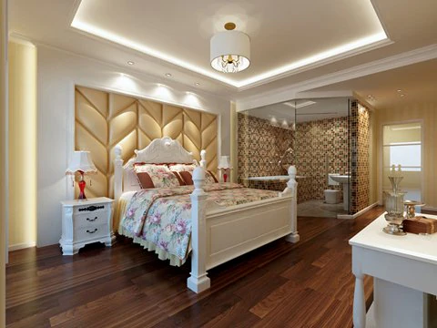 photorealistic bedroom 032 3D Model .c4d .max .obj .3ds .fbx .stl .blend 