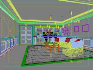 bar lounge 006 3D Model