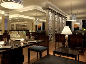 photorealistic luxury restaurant scene 12 3D Model