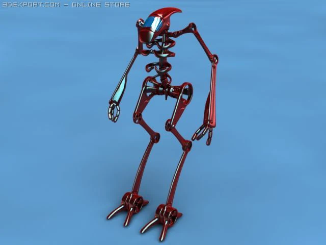 robot01 3D Model .c4d .max .obj .3ds .fbx .stl .blend
