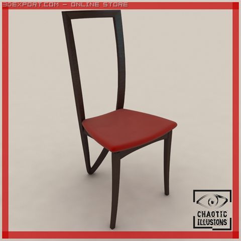 3 legged chair 3D Model .c4d .max .obj .3ds .fbx .stl .blend 